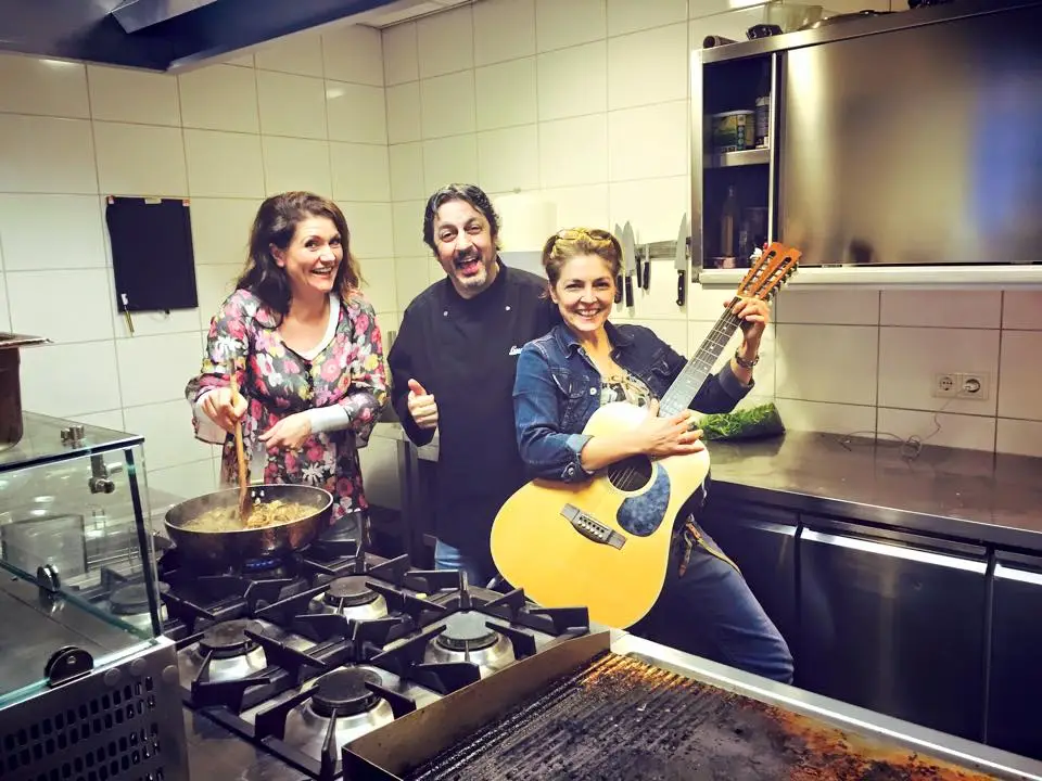 cooking and singing