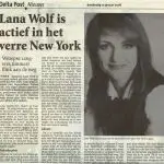 Deltapost 10 Jan 2008 - Something About Lana - in de krant - Lana Wolf
