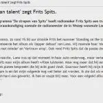 Frits Spits - Lana Wolf heeft 'bulk aan talent' zegt Frits Spits.
