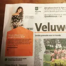 Veluwland Voorpagina - Fireflies in Nashville, in de krant - Lana Wolf